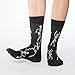 Good Luck Sock Women's Dancing Halloween Skeleton Socks, Adult, Shoe Size 5-9