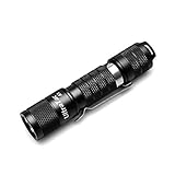 UltraTac A1 Pocket AA Flashlight, 600 Lumen CREE LED EDC Flashlights, 3 Modes with Tail Switch, Powered by One 14500 or AA Battery