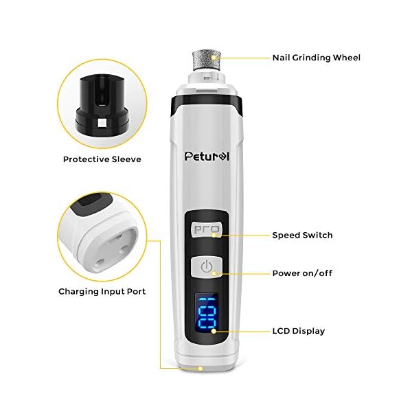 Petural-Pet-Dog-Nail-Grinders-Upgraded-LCD-Electric-Cat-Nail-Clippers-Rechargeable-Pet-Nail-Trimmer-Low-Noise-Painless-Smoothing-Dog-Nail-Clippers-for-Small-Medium-Large-Dogs-Cats Petural Pet Dog Nail Grinders, Upgraded LCD Electric Cat Nail Clippers Rechargeable Pet Nail Trimmer Low Noise Painless…