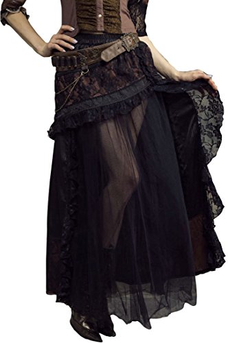 Steampunk Victorian Long Skirt
