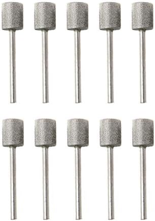 Jpwpowe10pcs Cylindrical Graphite Rod Polished Diamond Grinding Needle Grinding Carving Tool