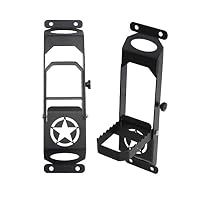cartaoo Door Foot Peg Metal Folding Hinge Step Pedal for 07-17 Jeep Wrangler JK 2 Doors / 4 Doors (1PC)
