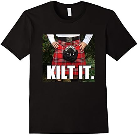 Men's Kilt It Meme Shirt Scottish Kilt Dank Meme Funny 2XL Black