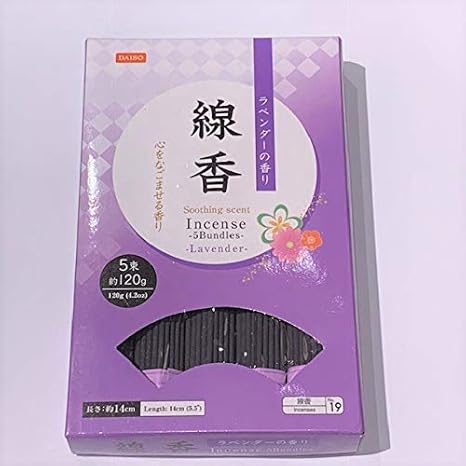 Amazon Com Daiso Japanese 5 Bundles Incense Sticks Lavender Fragrance No 19 Home Kitchen