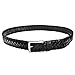 Falari Men's Braided Belt 100% Genuine Leather Black 38-40 9005-BK-L