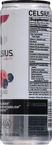 CELSIUS SPARKLING WILD BERRY 12OZ