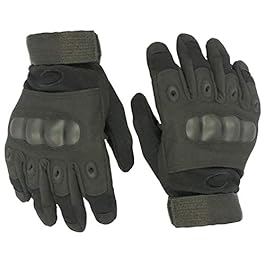 FabSeasons Cycling, Riding, Mountain Bike, Full Finger Anti-Slip Gloves for Men and Women (Free Size , Black)