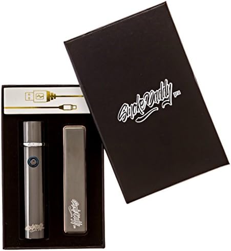 USB Rechargeable Electric Lighter COMBO PACK - Dual Arc Windproof Plasma Beam Lighter and Flameless Heat Coil Portable Cigarette Lighter by SmokeDaddy Pro (Silver)