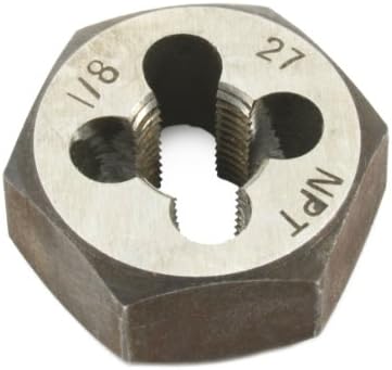 Forney 21142 Pipe Die Industrial Pro Hex Re-Threading Carbon Steel, Right Hand, 1/8-Inch-by-27 NPT
