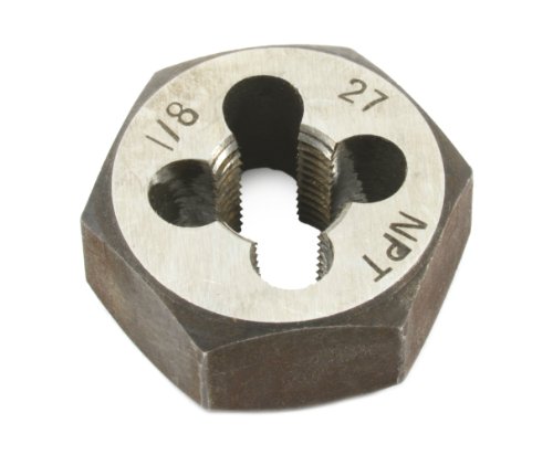 Forney 21142 Pipe Die Industrial Pro Hex Re-Threading Carbon Steel, Right Hand, 1/8-Inch-by-27 NPT