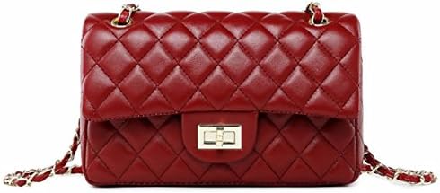 Women's Chain Quilted PU Leather Shoulder Bag