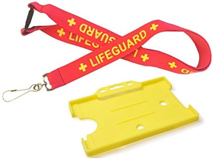 Kestronics 20mm Lifeguard Lanyard with Safety Breakaway + Single Sided CARDHOLDER in Yellow