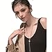 Yozone Women's Four-Leaf Clover Pendant Long Chain Sweater Necklace (Silver1)