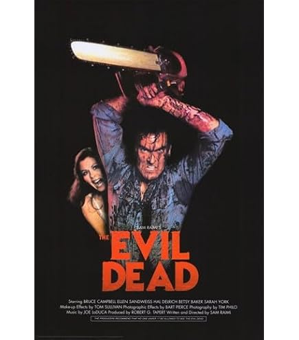 Poster Evil Dead - Impression Sur Toile 60 X 90 Cm - Style Vintage Rétro Pour Décoration Murale