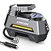 JOYROOM Portable Air Compressor Tire Inflator CY-006, Car Tire Pump with Digital Pressure Gauge (150 PSI 12V DC), Bright Emergency Flashlight - for Auto, Trucks, Bikes, Balls (gray-gen)