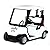12 pcs in Box: 4Â½" Die-cast Metal Golf Cart (Green/Red/White)