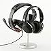 Solid Base Dual Sides Aluminum Headphones Stand Hanger for Monster DNA Beats Bose Skullcandy Sony Sennheiser Shure AKG Headphones with Handband (Chrome) -1 Year Warranty Included-