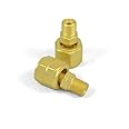 Generic Adaptors for Western 103 & 04 Oxygen Acetylene, A Size Hose to B Size Torch/Regulator, Brass, 103/104