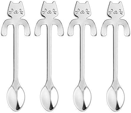 Interestmaker Dessin Anime De Chat Cuilleres En Acier Inoxydable