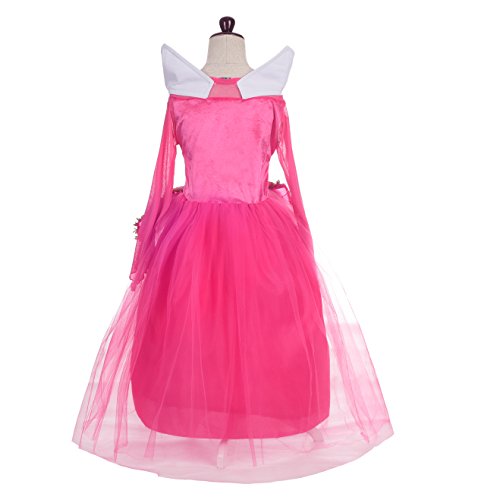 Dressy Daisy Girls' Sleeping Beauty Princess Aurora Costume Fancy Party Dresses Size 6 / 6X
