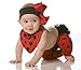 juDanzy Christmas and Halloween baby and toddler Leg Warmers for Girls and Boys (One Size, Ladybug)
