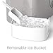 hOmeLabs Portable Ice Maker Machine for Countertop - Makes 26 lbs of Ice per 24 hours - Ice Cubes ready in 8 Minutes - Electric Ice Making Machine with Ice Scoop and 1.5 lb Ice Storage - Metallic Gray