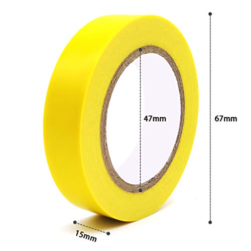 Electrical Tape 7 Pack 7 Color, Maveek PVC Strong Adhesive Insulation Tapes, Heat Resistant, Flame Retardant, Waterproof, 0.6inch x 49ft(15mm x 15m)