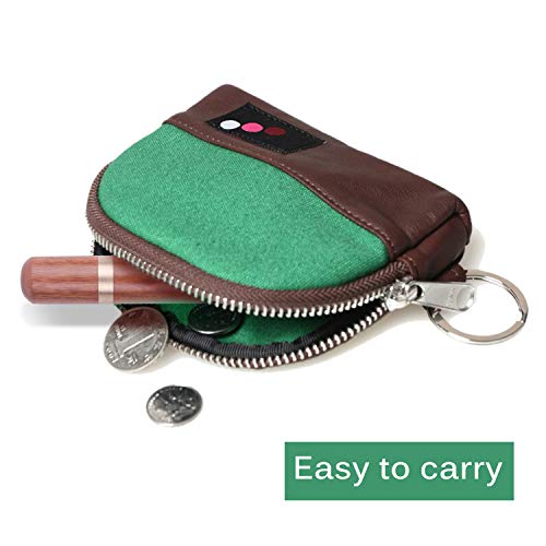 Jdesun Wooden Needle Case with 40 Pieces Large-Eye Stitching Needles, Hand Sewing Needles for Leather Craft Projects