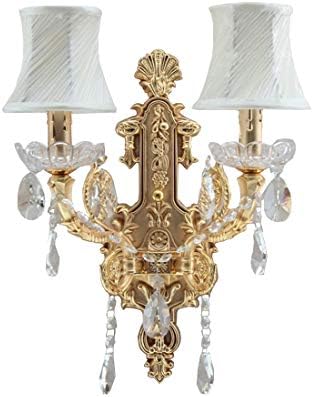 Poersi Gold Wall Sconce Lighting Fixture Wall Mount Lamps for Bedrooms LED Wall Light Fixtures Gold Wall Lighting Decor
