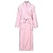 Richie House Women's Plush Soft Warm Fleece Bathrobe RH1591-H-L-FBA, Pink, Large