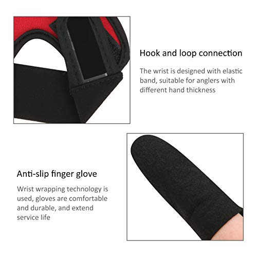 WNSC Angelhandschuh, Rutschfester Angelhandschuh, Unisex elastischer Handschuh Schnelltrocknende Strickwaren… – Bild 8