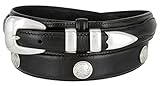 Buffalo Nickel & Indian Nickel Concho Oil Tanned Leather Ranger Belt