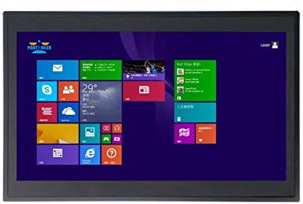 14 Inch 2MM Embedded IP54 Industrial Panel PC,All in One Computer,10 Points Capacitive Touch,Windows 7/10,Linux,Intel Core I5,(Black),[HUNSN WD09],[2RS232/VGA/HDMI/LAN/4USB2],(4G RAM/128G SSD)
