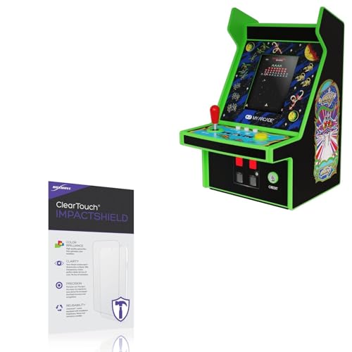 BoxWave Screen Protector Compatible with My Arcade Galaga Micro Player Pro - ClearTouch ImpactShield (2-Pack), Impenetrable Screen Protector Flexible Film