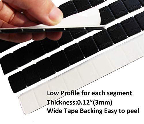 Accretion 1/4 Oz Black Lead Free Adhesive Backed Wheel Weights (12 Oz Pack)