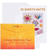 Amazon.com: Printable Vinyl for Inkjet Printer &amp; Laser Printer - 40 Pcs ...