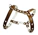 Genuine Leather Dog Harness Padded, Fits 17