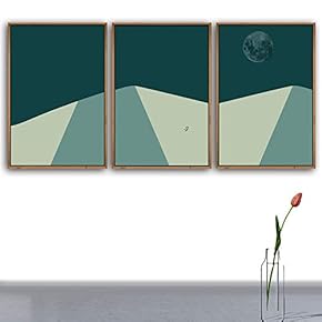 3 Piece Framed Canvas Wall Art for Living Room, Bedroom Nordic Simple Style Canvas Prints for Modern Home Decoration Ready to Hang - 16"x24"x3 Panels