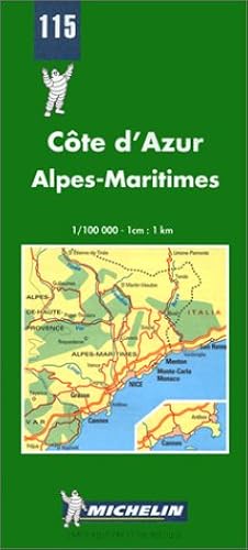 Download Carte routière : Côte d'Azur - Alpes Maritimes, N° 115 PDF
