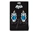 Puzzled Owl Dangle Post Fish Hook Earrings