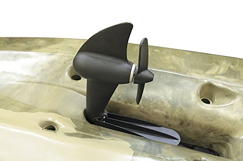 BKC PK13 13' Pedal Drive Fishing Kayak W/Rudder System, Paddle, Upright