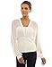 PattyBoutik Women's Chiffon Long Sleeve Fitted Waist Pullover Blouse
