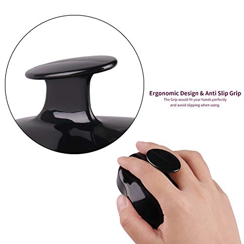 Hair Scalp Massager, BEAUTLOHAS. Shampoo Brush, Scalp Scrubber and Dandruff Brush for Scalp Care Hair Cleaning Shower, Neck and Body Massager, Soft Silicone Comb for Men, Women, Kids and Pets (Black)