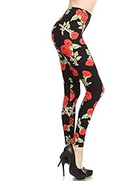 EXPERT diseño dama normal de hermoso patrón Floral Impreso Leggings diseño de camuflaje de flores Tribal azteca reno, copo de nieve