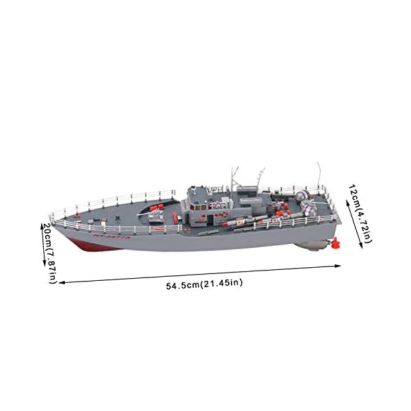 MYRCLMY Fernbedienungsboot, RC Makeile Kriegship Radio Fernbedienung Schiff Schlachtschiff Cruiser Große… – Bild 5