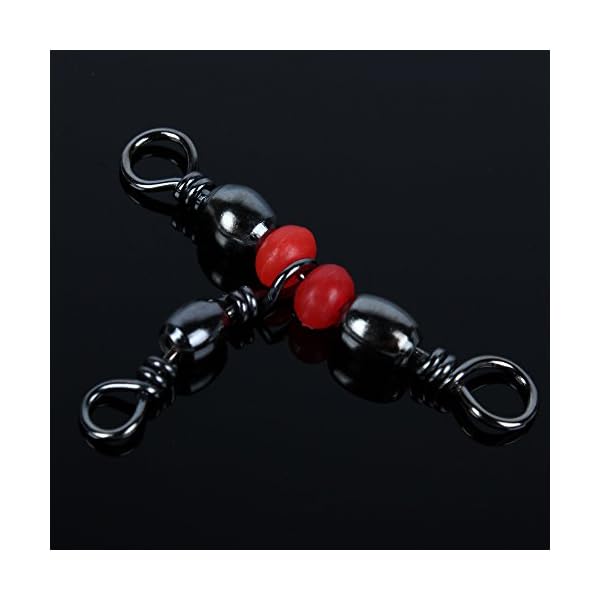 Pisfun-Three-Way-Swivel-Connector-3-way-T-Turn-Swivels-Large-Bass-For-Fishing-50Pcs