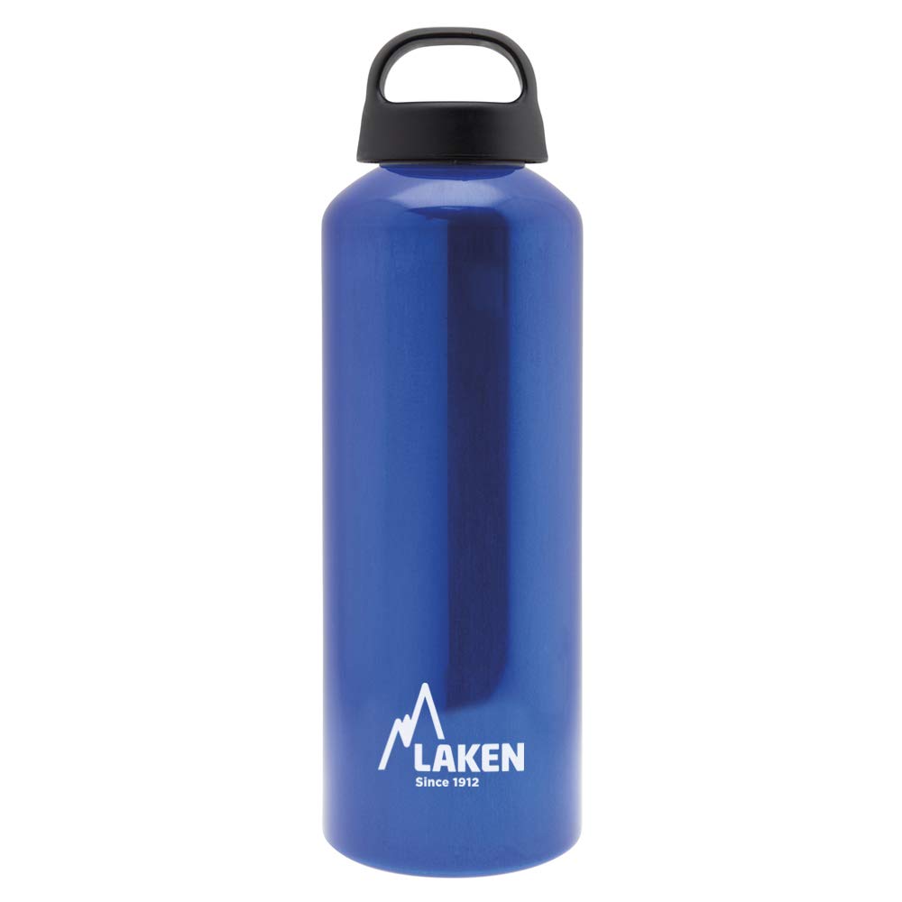 Laken Classic Water Bottle Wide Mouth Screw Cap with Loop - 0.75L, Blue