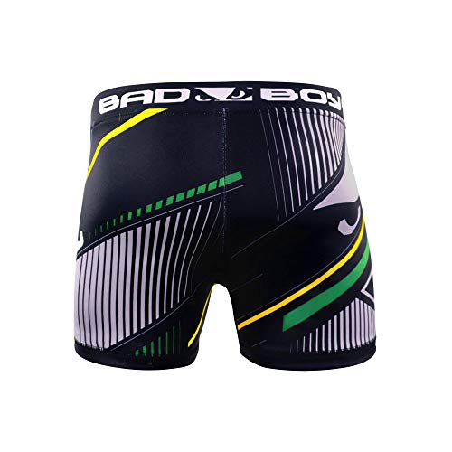 Bad Boy Brasil Polyester Competition MMA Mixed Martial Arts Vale Tudo Shorts (Large) Black - Thumbnail 3