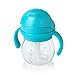 OXO Tot Transitions Straw Cup with Removable Handles, Aqua, 6 Ounce