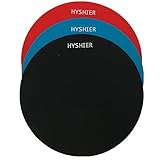 HYSHIER Silicone Jar Grips, 5 Inches in Diameter Gripper Pads, Durable Bottle Openers, Thick Round Pad - Set of 3 - Red Black Blue, Multi-Purpose Use as Coasters (Red, Black,Blue)